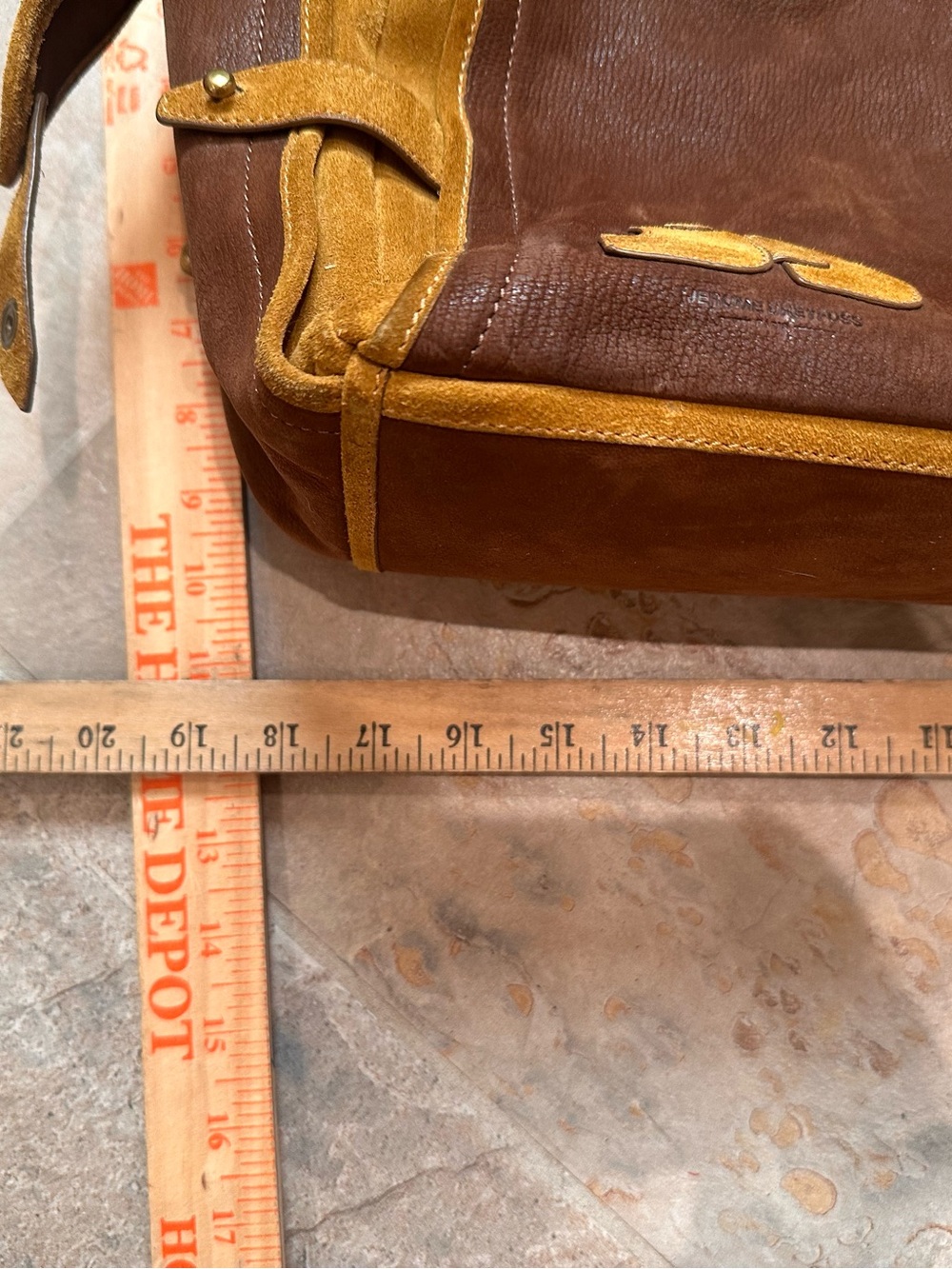Jerome Dreyfuss Raoul Brown Suede Satchel - Picture 12 of 13